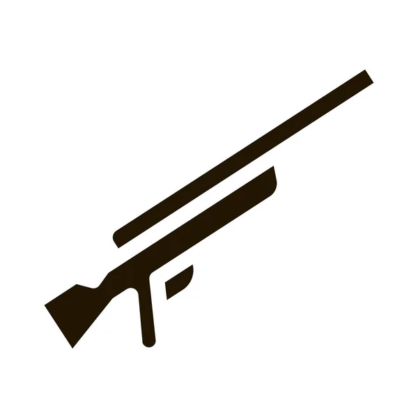 Pistola Glifo Ícone Vetor Sinal Arma Ilustração Símbolo Isolado — Vetor de Stock