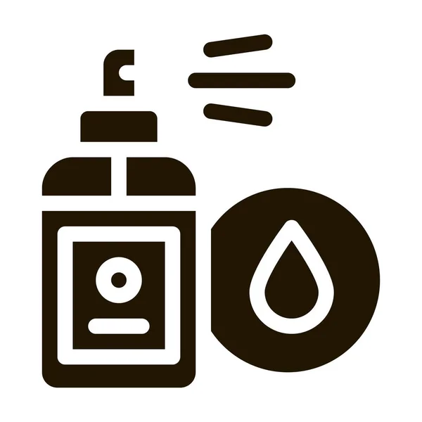 Spray Impermeabile Vettore Icona Glifo Segno Impermeabile Spruzzo Illustrazione Simbolo — Vettoriale Stock