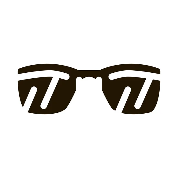 Sunglasses Glyph Icon Vector Sunglasses Sign Isolated Symbol Illustration — Stock Vector