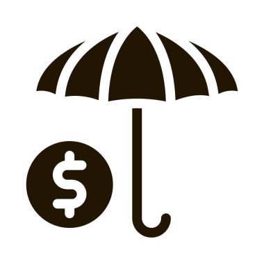 Renk Sektörleri sembol vektörlü şemsiye. Renk Sektörleri İşaretli Şemsiye. izole edilmiş sembol çizimi