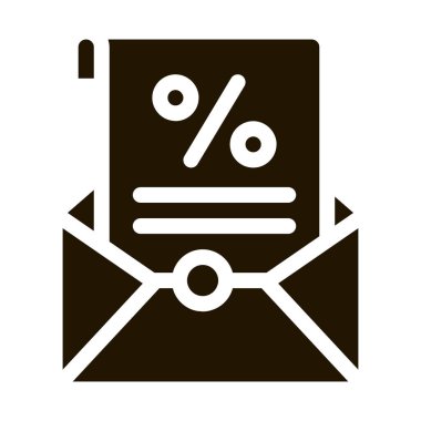 Yazdırılmış Faiz Harfleri sembol vektörü. Yazılı İlgi Harfi İşareti. izole edilmiş sembol çizimi