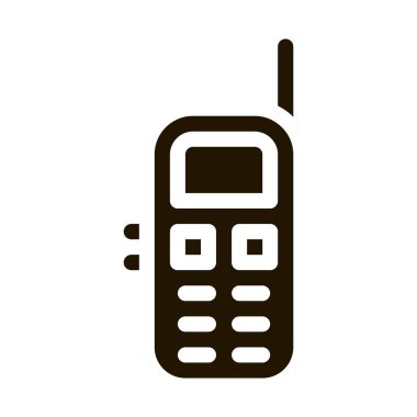 Cep telefonu sembolü sembol simge vektörü. Cep telefonu Sembol İşareti. izole edilmiş sembol çizimi
