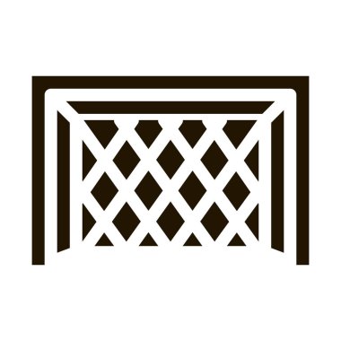 Futbol Gol Kapısı sembol vektörü. Futbol Gol Kapısı İşareti. izole edilmiş sembol çizimi