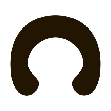 Uyku sembolü vektörü için Yastık Seyahat Et. Uyku işareti için seyahat yastığı. izole edilmiş sembol çizimi