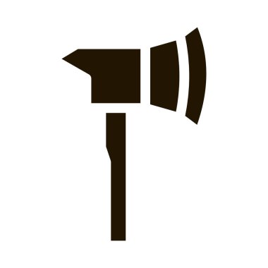 İtfaiyeci Axe Balta sembolü vektörü. İtfaiyeci Axe Balta İşareti. izole edilmiş sembol çizimi