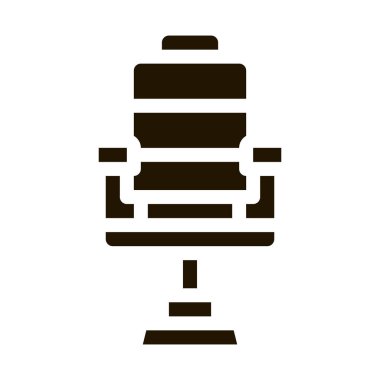 Berber Dükkanı Kol Koltuğu sembolü vektörü. Berber Dükkanı Koltuk İşareti. izole edilmiş sembol çizimi