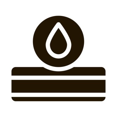 Yatak Suyu Damlası sembol vektörü. Yatak Su Damlası İşareti. izole edilmiş sembol çizimi