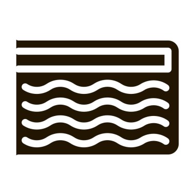 Yatak Belleği Köpük sembol vektörü. Yatak Belleği Köpük İşareti. izole edilmiş sembol çizimi