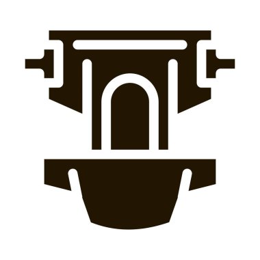 Bebek glifinin simge taşıyıcısı için bebek bezi. Bebek bezi imzası için. izole edilmiş sembol çizimi