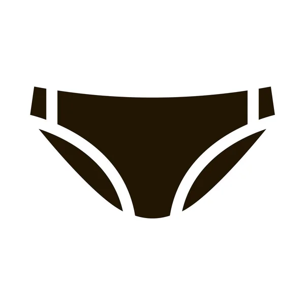 Slip Pants Glyphensymbol Vektor Slip Pants Sign Isolierte Symbolillustration — Stockvektor