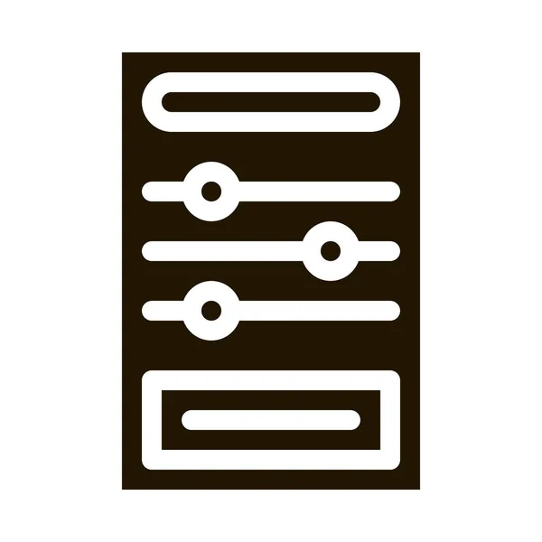 Brettspiel-Ikone Vector Glyph Illustration — Stockvektor
