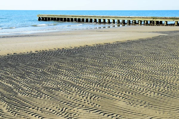 Reifenspuren Sand Als Hintergrund — Stockfoto