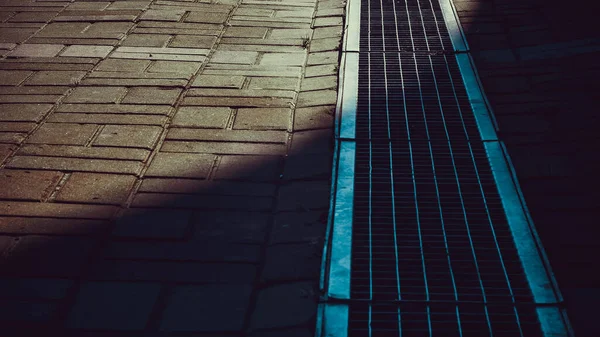 Licht Und Schatten Auf Der Straße — Stockfoto