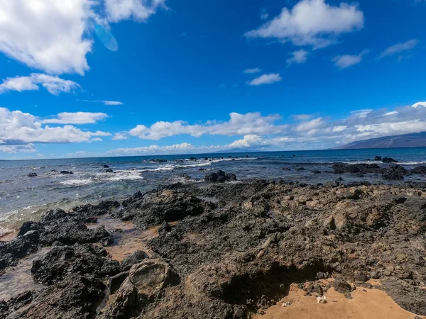 Côte Rocheuse Lave Plage Maui — Photo