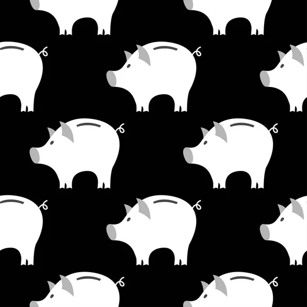 Piggy Bank Seamless Pattern Puede Utilizar Para Fondo Pantalla Relleno — Archivo Imágenes Vectoriales