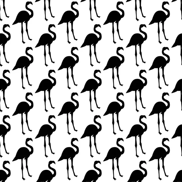 Vector Seamless Pattern Flamingo Bird Can Used Textile Website Background — Stock Vector