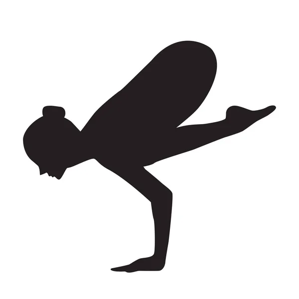 Kız Yoga Siluet Kullanılabilir Logo Sembol Simge Infographic Öğesi Olarak Telifsiz Stok Illüstrasyonlar