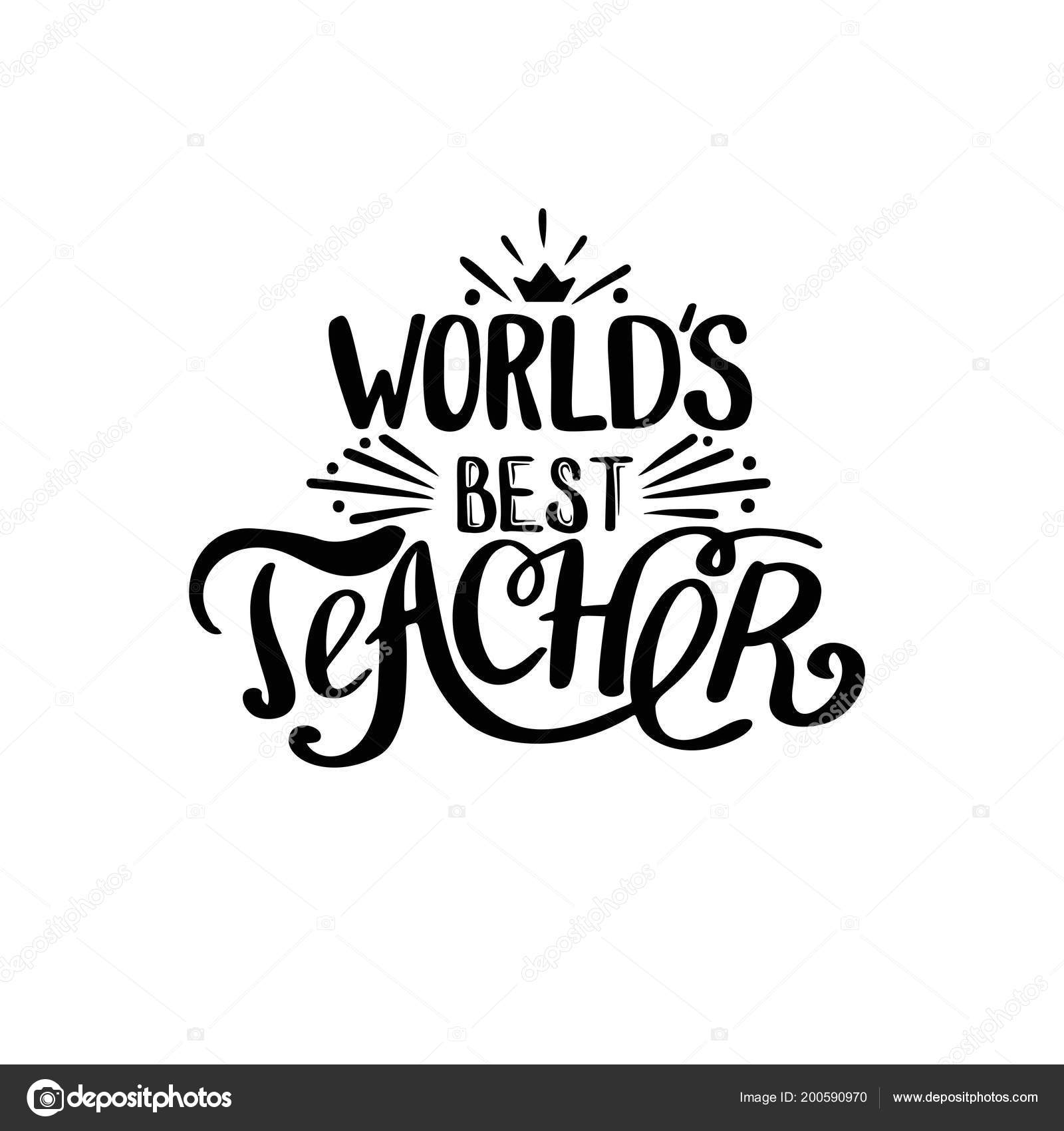 Download World best teacher — Stock Vector © Peliken #200590970