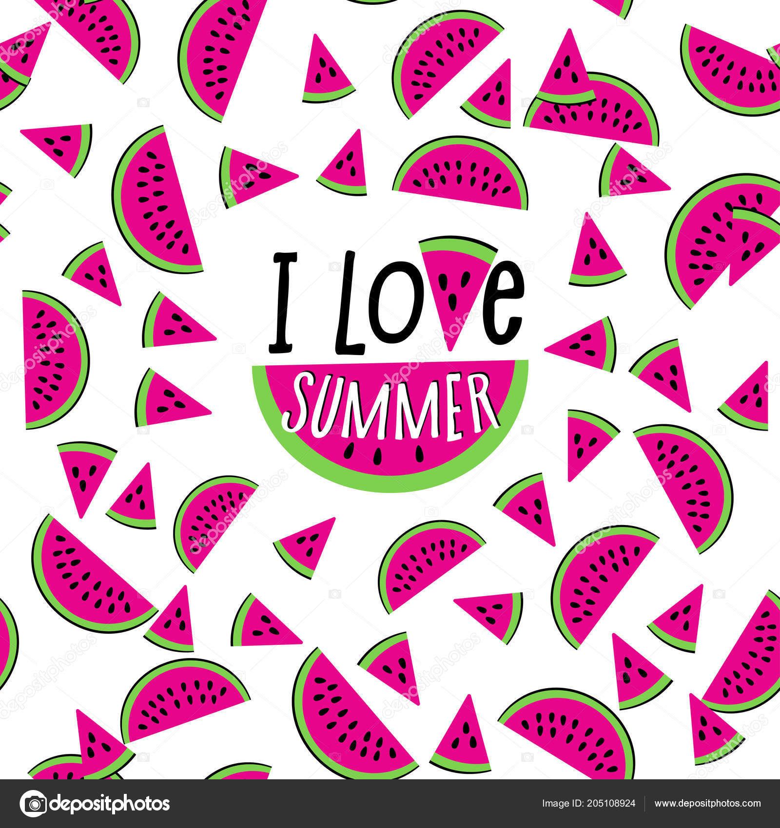 скачать love summer Векторная иллюстрация с надписью i love summer. Вектор | премиум.