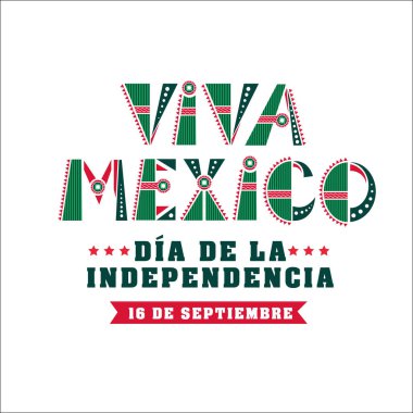 Meksika Bağımsızlık günü kartı, Ulusal Tatil afiş