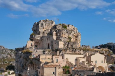 Matera _ Madonna dell 'Idris - ottobre 2020, tecritten sonra, ziyaretçi turistler