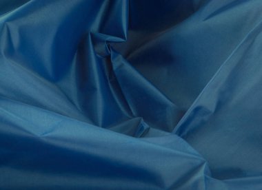 Buruşmuş mavi kumaş arkaplan, doku