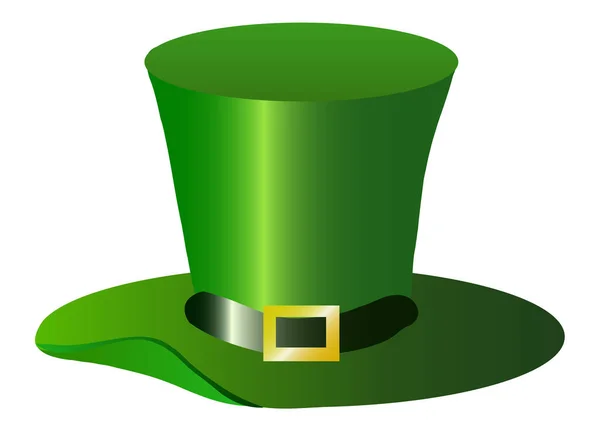 San Patricio s Día ilustración de sombrero verde. — Vector de stock