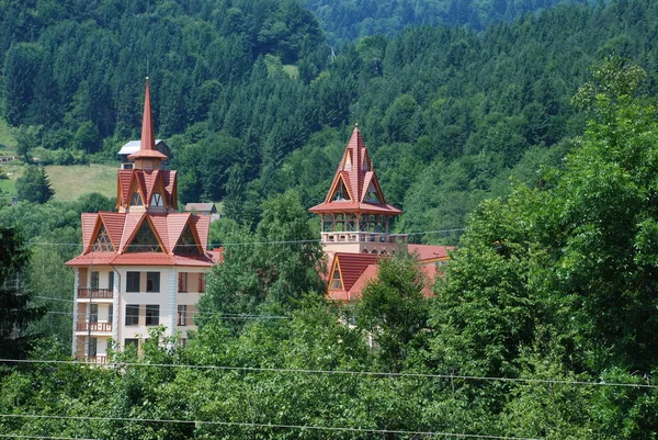 Allgemeiner Blick Auf Den Stadtrand Einer Kleinstadt — Stockfoto