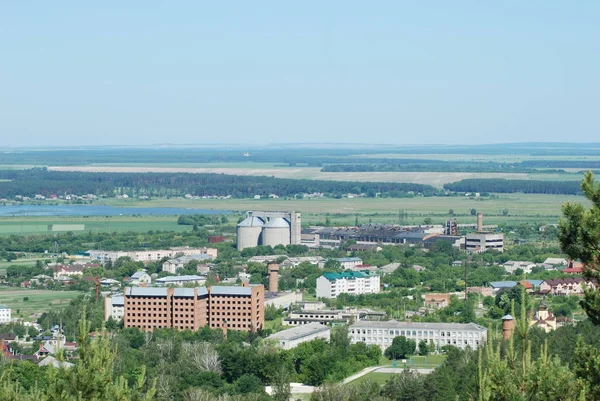 Общий Вид Окрестности Маленького Городка — стоковое фото