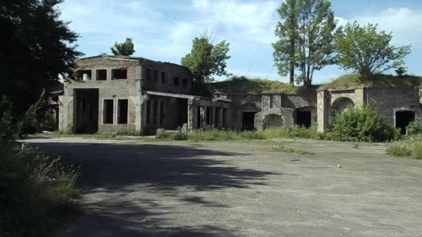 Murallas Defensivas Del Antiguo Castillo — Vídeo de stock