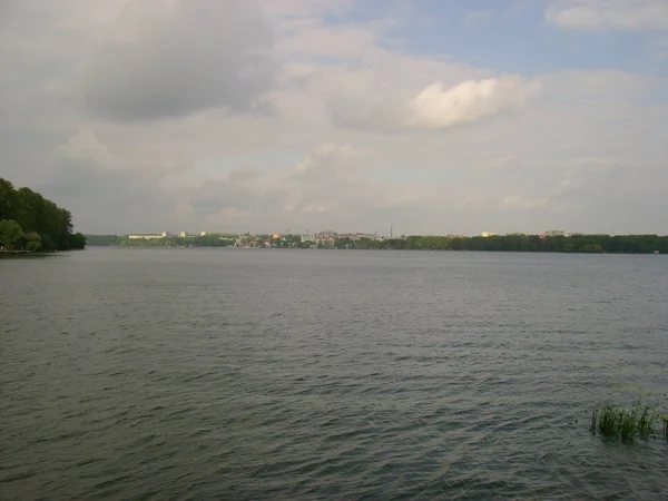 Jezero Ternopil Nebo Ternopil Před Rokem 1991 Komsomolské Jezero — Stock fotografie