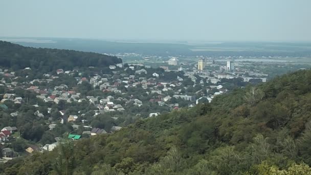 Allmän Bild Utkanten Liten Stad — Stockvideo