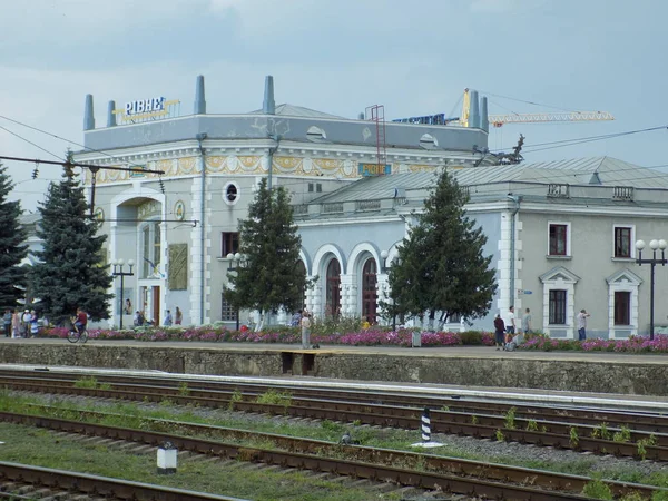 Rivne Hub demiryolu Station.July 2018