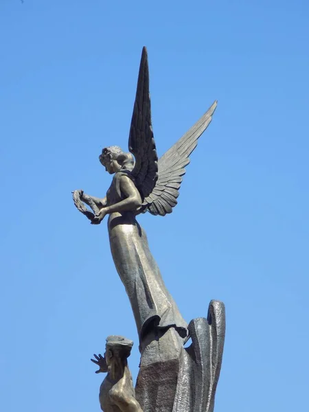 Monumento Aos Cem Celestiais Ternopil Ucrânia — Fotografia de Stock