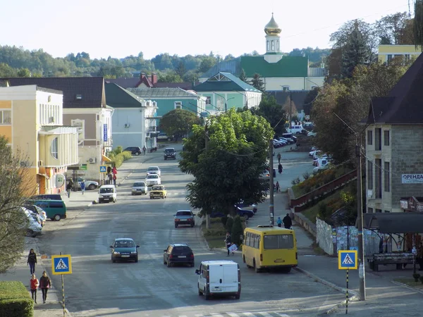 Shevchenko Street Kremenets Ternopil Região Ucrânia — Fotografia de Stock