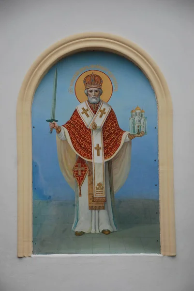Icono San Nicolás Monasterio Santa Epifanía — Foto de Stock