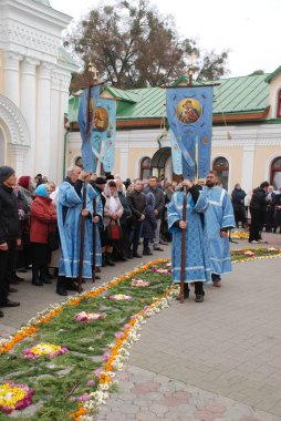 Dini geçit töreninde Epiphany Monastery.November 2018 bina Monasheskyy