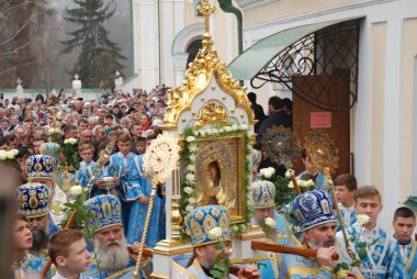 Dini geçit töreninde Epiphany Monastery.November 2018 bina Monasheskyy