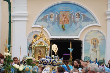 Dini geçit töreninde Epiphany Monastery.November 2018 bina Monasheskyy