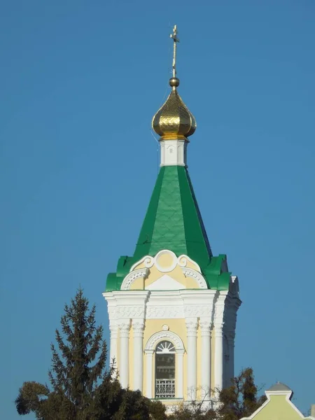 Hres Cúpula Dourada Igrejas Ortodoxas — Fotografia de Stock