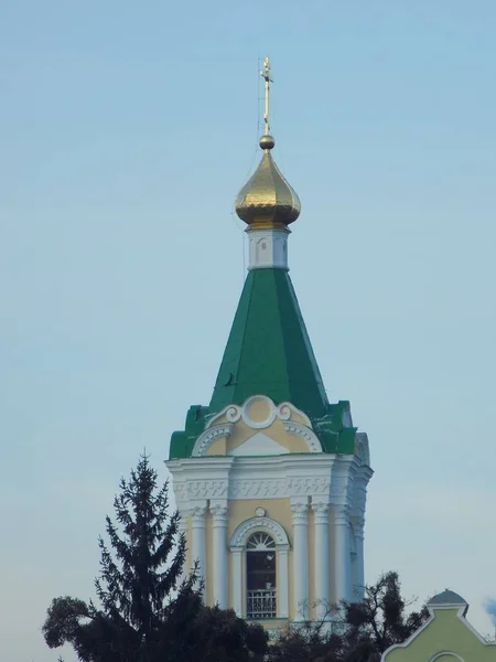 Hres Cúpula Dourada Igrejas Ortodoxas — Fotografia de Stock