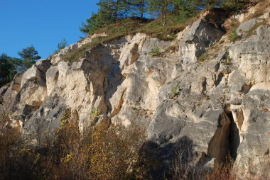 Rocky, sığ, dağ yamacı