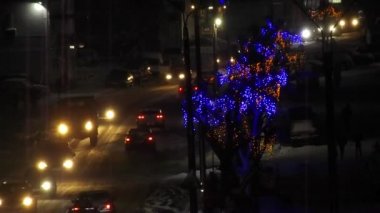 Shevchenko sokağa Kremenets, Ternopil bölgesi. Ukraine.December 2018