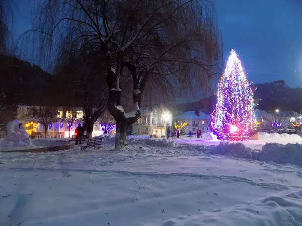 New Year's Eve akşam şehrin. Aralık 2018