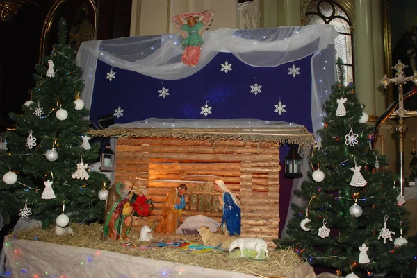 Christmas Nativity Roman Catholic Church Stanislaus — Stock Photo, Image