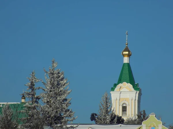 Hres Cúpula Dourada Igrejas Ortodoxas — Fotografia de Stock