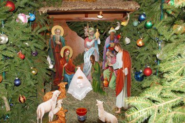 Manastırda Noel beşiği 