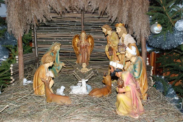 Kerst Kerststal Kremenets — Stockfoto