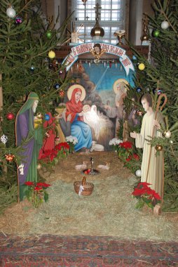 Manastırda Noel beşiği 