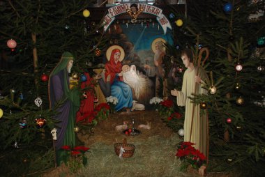 Manastırda Noel beşiği 